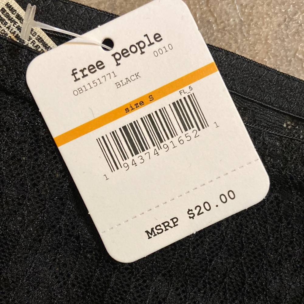 NWT Free People Tameeka High Waist Undie Black Sz Small - Picture 3 of 7